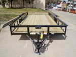 7x18 Straight Deck Utility Trailer (2) 3,500lb Axles - No Gate - Image 2