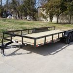 7x18 Straight Deck Utility Trailer (2) 3,500lb Axles - No Gate