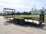 7x20 Dovetail Utility Trailer (2) 3,500lb Axles with Elevated Basket - Image 4