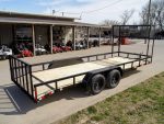 7x20 Dovetail Utility Trailer (2) 3,500lb Axles with Elevated Basket - Image 7
