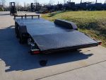 7x18 Steel Floor Car Hauler (2) 3500lb Axle w/ Brake and Ramps - Image 5