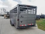 24ft Charcoal Gooseneck Livestock Cattle Trailer (2) 7K Axles 14K GVWR - Image 5