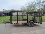 6.4x12 Dovetail Utility Trailer with 4ft Mesh Sides 3,500lb Axle - Image 3
