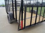 6.4x12 Dovetail Utility Trailer with 4ft Mesh Sides 3,500lb Axle - Image 14