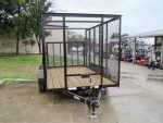 6.4x12 Straight Deck Utility Trailer with 6ft Mesh Sides (2) 3,500lbs - Image 8