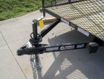 6.4x20 Straight Deck Tandem Utility Trailer Mesh Sides Double Ladder Racks - Image 8