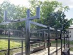 6.4x20 Straight Deck Tandem Utility Trailer Mesh Sides Double Ladder Racks - Image 10