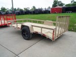 6.4x12 Powder Coated Dovetail Utility Trailer With Gate 3500lb Axle - Image 18