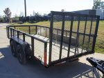 6.4x14 Straight Deck Utility Trailer 2ft Mesh Sides (2) 3500lb Axles 7K GVWR - Image 6