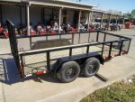 6.4x14 Straight Deck Utility Trailer 2ft Mesh Sides (2) 3500lb Axles 7K GVWR - Image 8