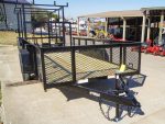6.4x14 Straight Deck Utility Trailer 2ft Mesh Sides (2) 3500lb Axles 7K GVWR - Image 9
