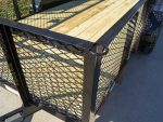 6.4x14 Straight Deck Utility Trailer 2ft Mesh Sides (2) 3500lb Axles 7K GVWR - Image 11