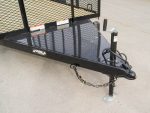 6.4x14 Powder Coated Straight Deck Utility Trailer 6ft Mesh Side Slide Up Gate - Image 10
