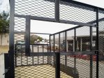 6.4x14 Powder Coated Straight Deck Utility Trailer 6ft Mesh Side Slide Up Gate - Image 11