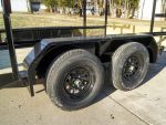6.4x12 Straight Deck Utility Trailer 4.5ft Ladder Racks (2) 3,500lb Axles - Image 10