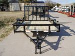 7x10 Powder Coated Straight Deck Utility Trailer 3,500lb Axles Tall Gate - Image 2