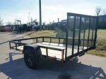 7x10 Powder Coated Straight Deck Utility Trailer 3,500lb Axles Tall Gate - Image 4