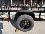 7x10 Powder Coated Straight Deck Utility Trailer 3,500lb Axles Tall Gate - Image 11