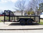 7x14 Powder Coated Dovetail Utility Trailer Stacked Baskets (2) 3,500lb Axles - Image 4