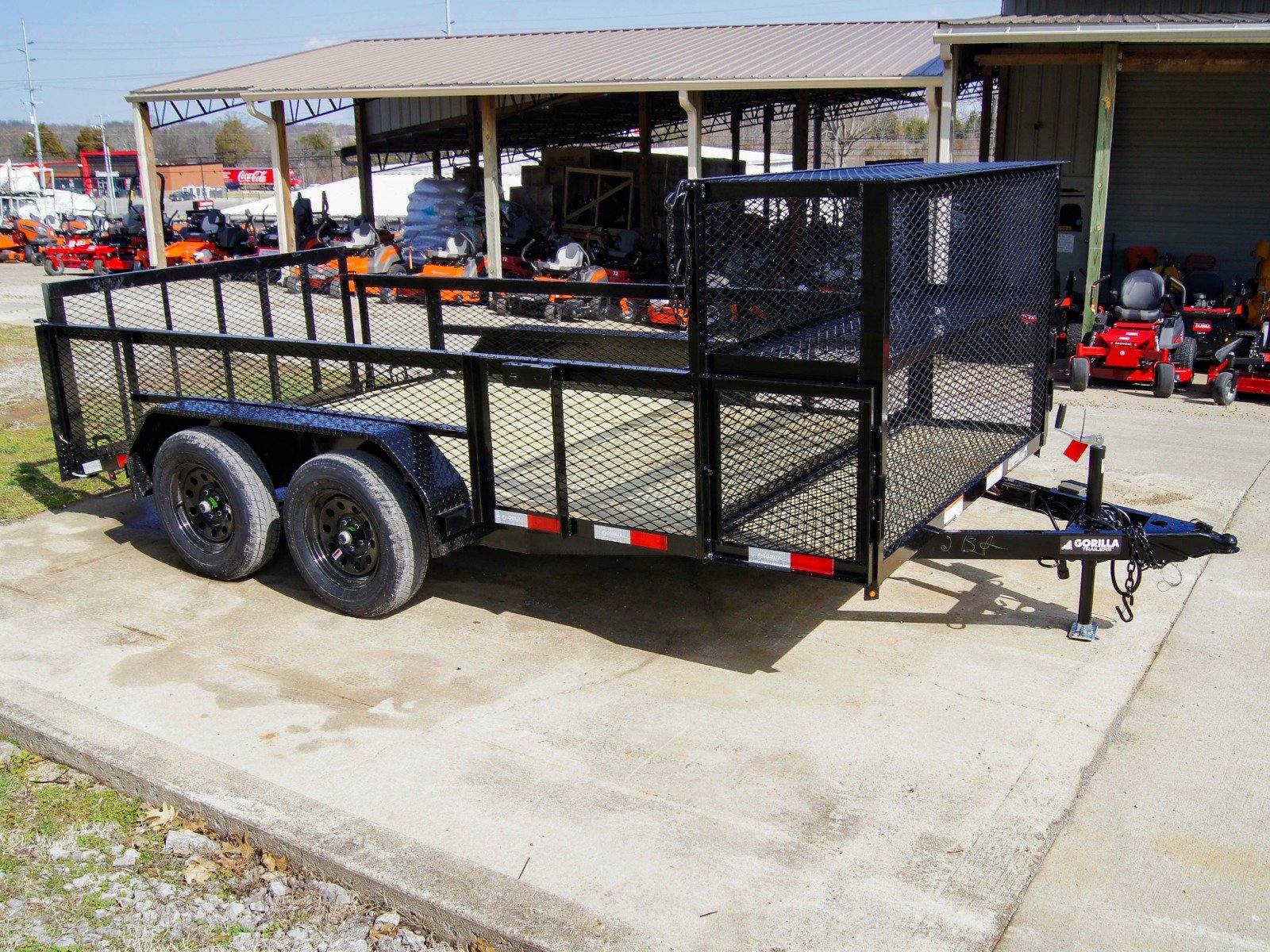 dsc05922-8 7x14 Powder Coated Dovetail Utility Trailer Stacked Baskets (2) 3,500lb Axles - Image 1