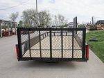 6.4x14 Dovetail Utility Trailer Tandem (2) 3,500lb Axles with Side Gate - Image 5