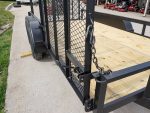 6.4x14 Dovetail Utility Trailer Tandem (2) 3,500lb Axles with Side Gate - Image 9