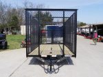 6.4x18 Debris Junk Trash Removal Trailer 6ft Mesh Barn Door Gates (2) 3500lb Axles 7K Gvwr - Image 2