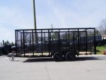 6.4x18 Debris Junk Trash Removal Trailer 6ft Mesh Barn Door Gates (2) 3500lb Axles 7K Gvwr - Image 3