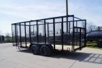 6.4x18 Debris Junk Trash Removal Trailer 6ft Mesh Barn Door Gates (2) 3500lb Axles 7K Gvwr - Image 4