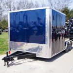 8.5x20 Hybrid Enclosed Trailer with Back Door (2) 5,200lb Axles Storage