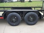 6.4x14 Powder Coated Dovetail Utility Trailer with Elevated Basket (2) 3500lb Axles - Image 13