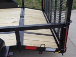 6.4x14 Powder Coated Dovetail Utility Trailer with Elevated Basket (2) 3500lb Axles - Image 15