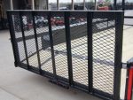 6.4x14 Powder Coated Dovetail Utility Trailer with Elevated Basket (2) 3500lb Axles - Image 17