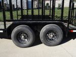 7x16 Dovetail Utility Trailer with 6ft Mesh Sides and Ladder Racks (2) 5,200lb Axles - Image 13