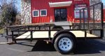 Utility Trailer 6.4'x10' Spring Assist Gate Tire Rack - Image 2