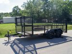 6.4x14 Dovetail Utility Trailer Stacked Baskets (2) 3500lb Axles - Image 3
