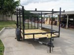 7x12 Straight Deck Utility Trailer (2) 3500lb Axle with 4ft Ladder Racks - Image 7