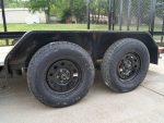 7x12 Straight Deck Utility Trailer (2) 3500lb Axle with 4ft Ladder Racks - Image 11