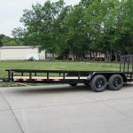 7x20 Straight Deck Utility Trailer (2) 3500lb Axles with Tall Gate