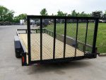 7x20 Straight Deck Utility Trailer (2) 3500lb Axles with Tall Gate - Image 3