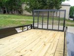 7x20 Straight Deck Utility Trailer (2) 3500lb Axles with Tall Gate - Image 11