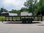 6.4x18 Powder Coated Dovetail Utility Trailer with 2ft Mesh Sides (2) 3500lb Axles - Image 4