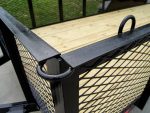 6.4x18 Powder Coated Dovetail Utility Trailer with 2ft Mesh Sides (2) 3500lb Axles - Image 12