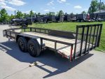 6.4x16 Dovetail Utility Trailer with Side Baskets (2) 3500lb Axles - Image 5