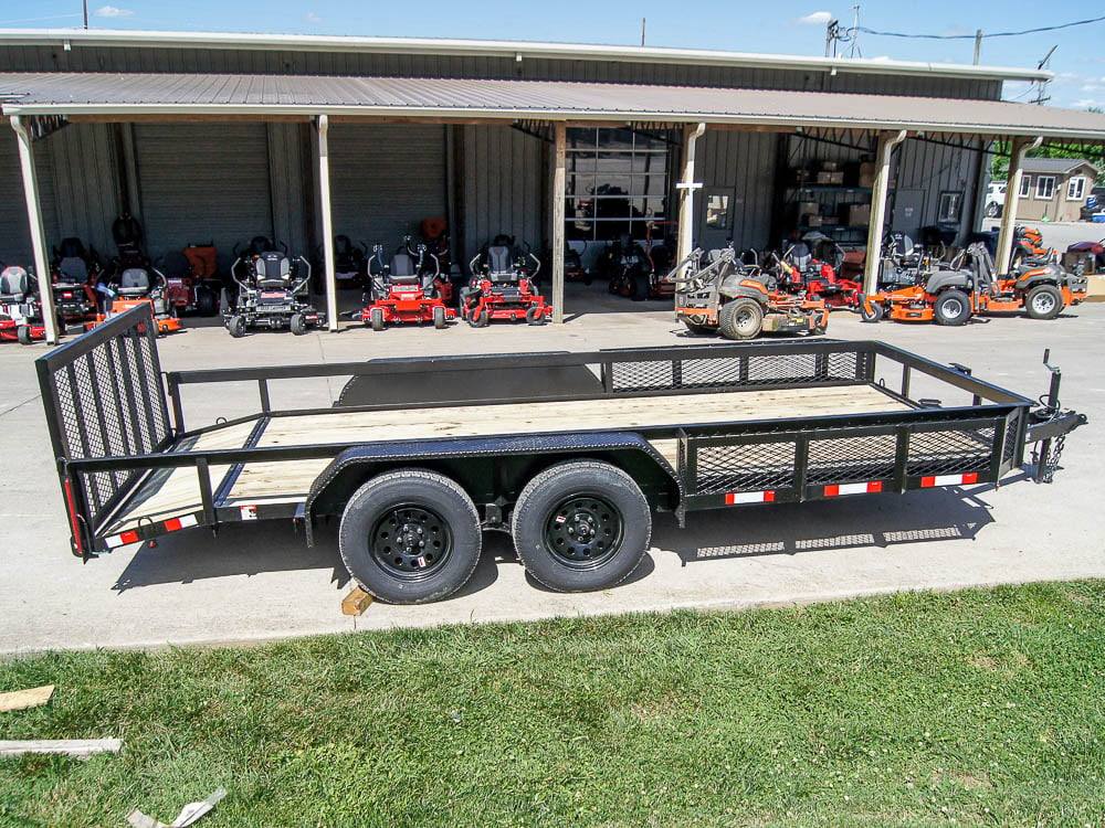 dsc07168_1 6.4x16 Dovetail Utility Trailer with Side Baskets (2) 3500lb Axles - Image 1