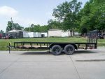 6.4x18 Straight Deck Utility Trailer with Tall Gate (2) 3500lb Axles - Image 3