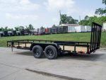 6.4x18 Straight Deck Utility Trailer with Tall Gate (2) 3500lb Axles - Image 4