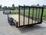 6.4x18 Straight Deck Utility Trailer with Tall Gate (2) 3500lb Axles - Image 5