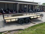 6.4x18 Straight Deck Utility Trailer with Tall Gate (2) 3500lb Axles - Image 7