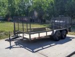 7x14 Straight Deck Utility Trailer with Side Gate (2) 3500lb Axles - Image 3